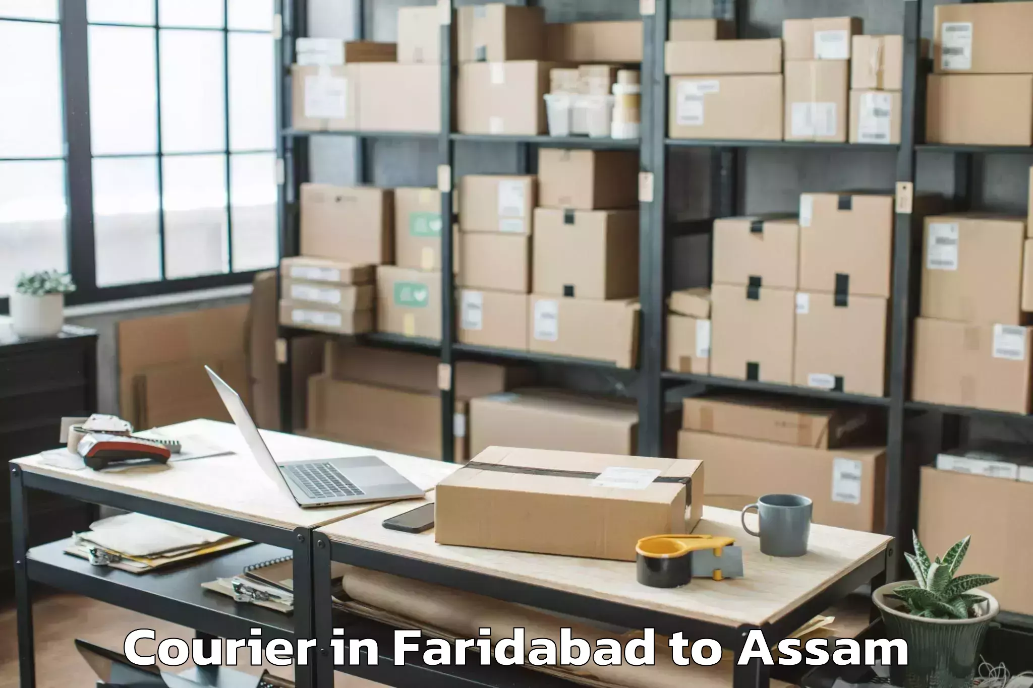 Affordable Faridabad to Rajakhat Banekuchi Courier